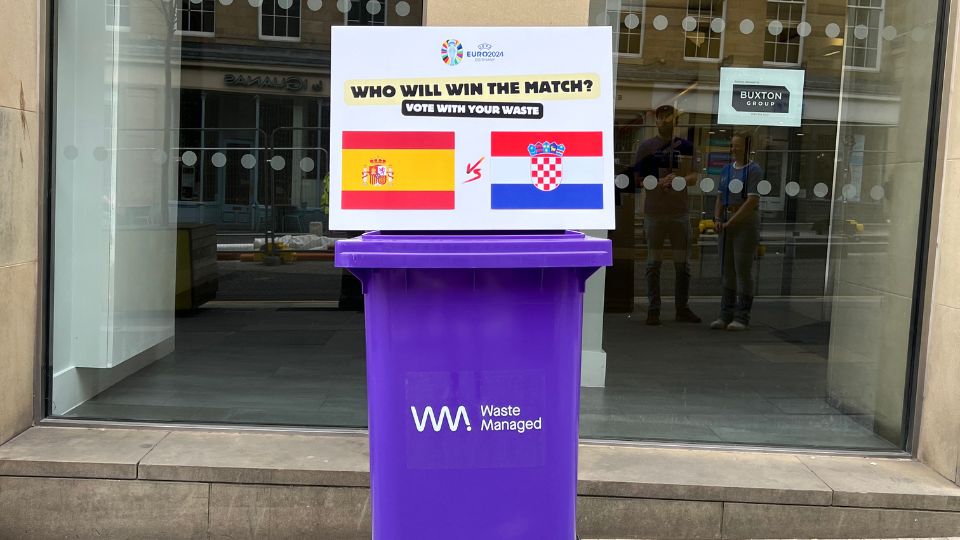 Waste Managed Euros vote with your waste bin