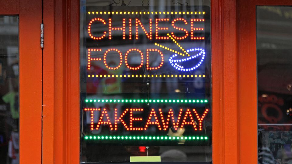 chinese food takeaway sign