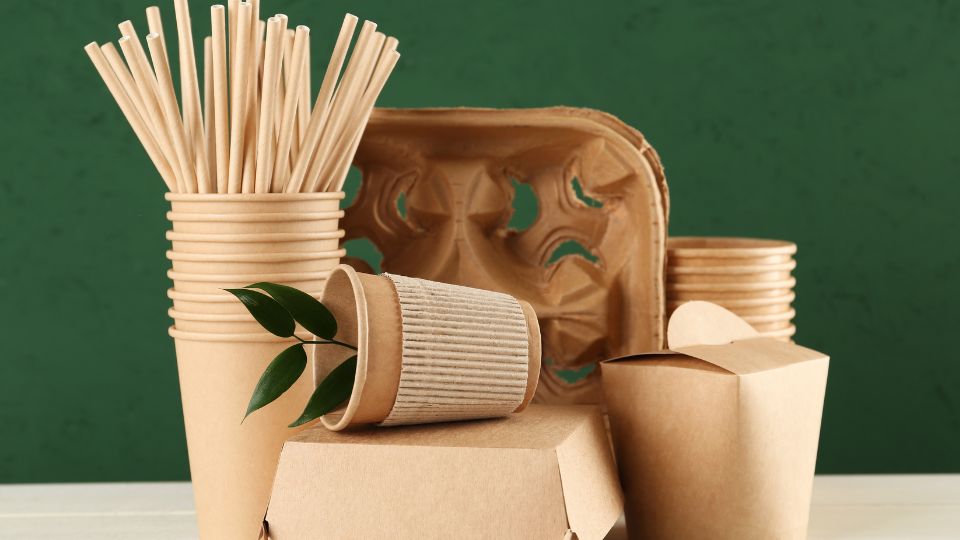Biodegradable packaging and utensils.