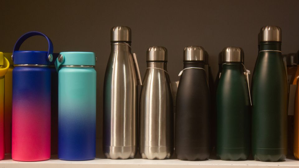 School reusable water bottles