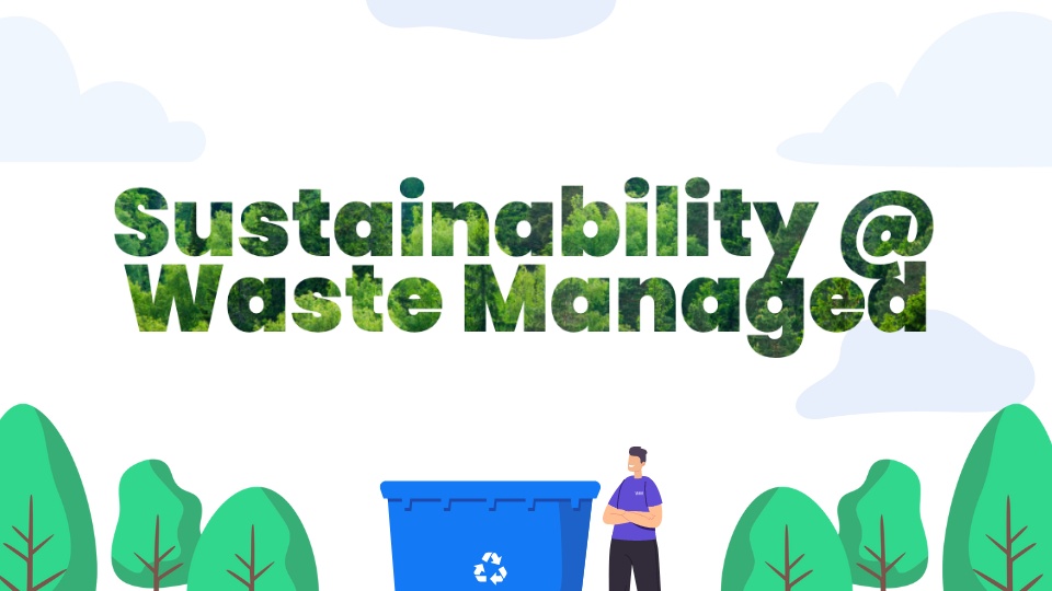 Sustainability poster for Waste Managed