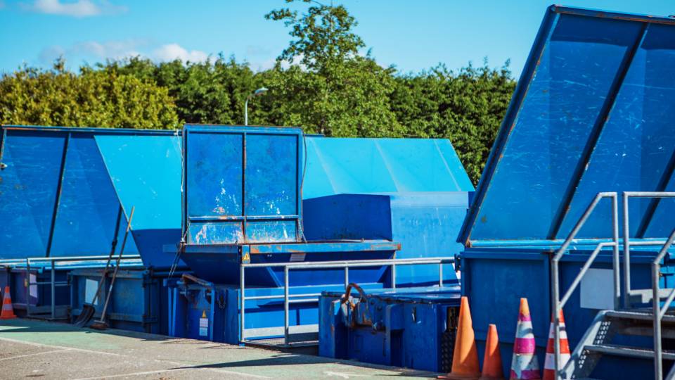 a commercial waste sorting centre