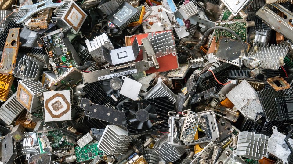 E-waste complied together.