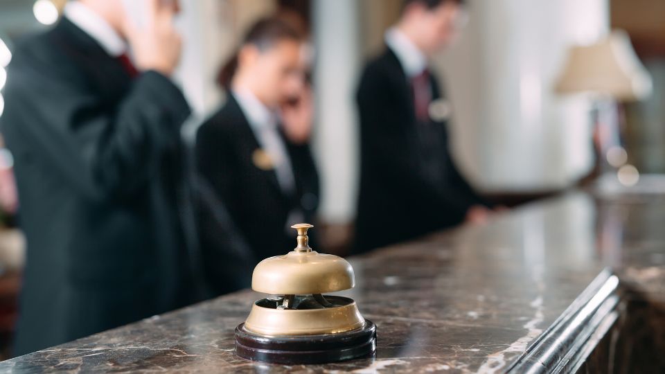 Hotel reception bell.