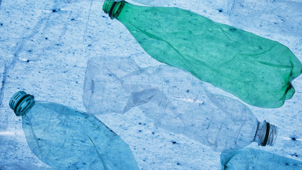 close up of plastic bottles that cannot be recycled