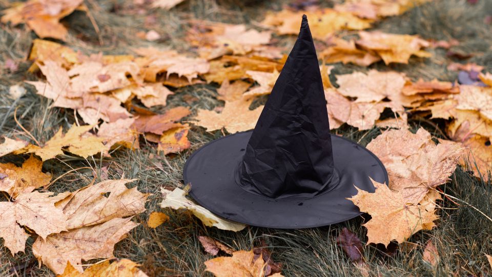 Witches hat at halloween